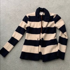 Loft - preppy striped merino wool blazer